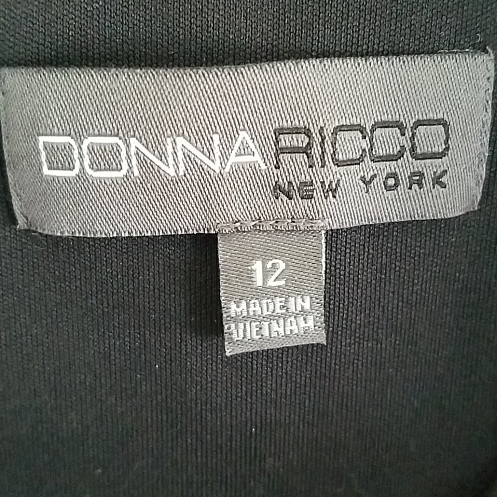 Floral Brocade A line V Neck Cocktail Dress - Picture 4 of 5